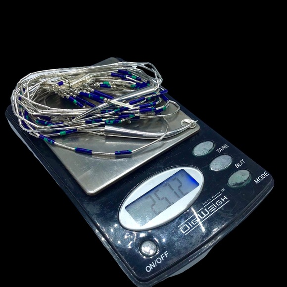 🌺Vintage Navajo Azurite Malachite Necklace - Picture 10 of 16